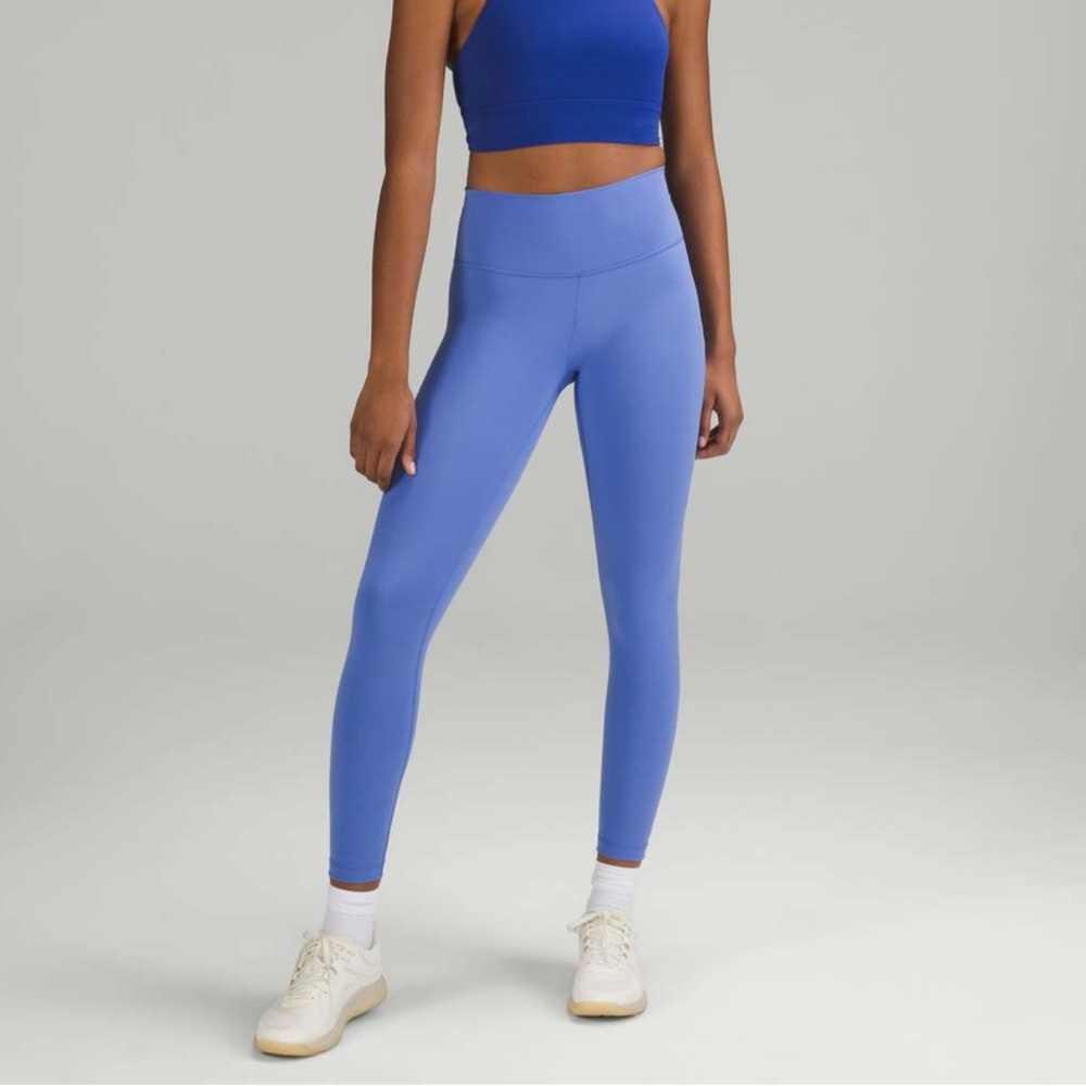 lululemon athletica wunder train high rise 25” wild indigo size 8